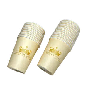 כוס נייר חד פעמי לקפה ללא הדפס